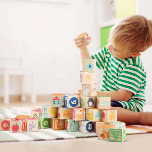 Wooden ABC Building Blocks - Everything Here