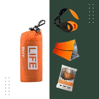 Survival Tube Emergency Tent With Whistle - Everything Here