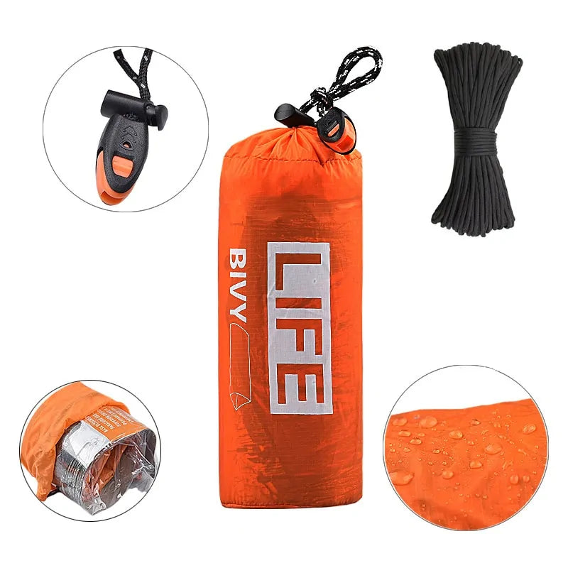 Survival Tube Emergency Tent With Whistle - Everything Here