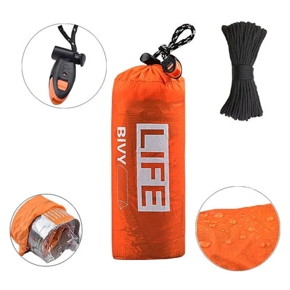 Survival Tube Emergency Tent With Whistle - Everything Here